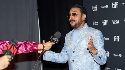 Scroll through to see the celebrities at Toronto International Film Festival (TIFF), starting with Indian actor Gulshan Grover. He speaks to the media at the premiere of the Punjabi movie Dear Jassi at TIFF on September 10, 2023. (AFP) Scroll through to see the celebrities at Toronto International Film Festival (TIFF), starting with Indian actor Gulshan Grover. He speaks to the media at the premiere of the Punjabi movie Dear Jassi at TIFF on September 10, 2023. (AFP)