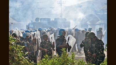 Manipur has been in the throes of clashes since May 3, killing at least 168 people. (REUTERS) Manipur has been in the throes of clashes since May 3, killing at least 168 people. (REUTERS)