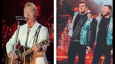 Ronan Keating and Westlife during a performance (Instagram) Ronan Keating and Westlife during a performance (Instagram)