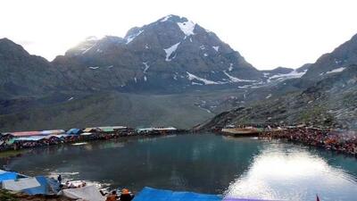 The 14-km uphill journey, starting from around 6,000 feet at Hadsar base camp and concluding at 13,500-feet high Manimahesh Lake, is considered as arduous as the trek to the Amarnath cave shrine in Jammu and Kashmir. (HT file photo) The 14-km uphill journey, starting from around 6,000 feet at Hadsar base camp and concluding at 13,500-feet high Manimahesh Lake, is considered as arduous as the trek to the Amarnath cave shrine in Jammu and Kashmir. (HT file photo)