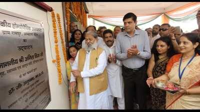 Vij said once ready, the hospital will be shifted to the new building to start medical education. (HT Photo) Vij said once ready, the hospital will be shifted to the new building to start medical education. (HT Photo)