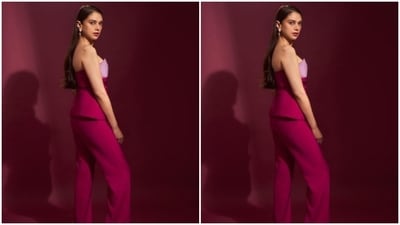 Styled by fashion stylist Sanam Ratansi, Aditi wore her tresses open in straight locks and decked up in nude eyeshadow, mascara-laden eyelashes, feathered eyebrows, contoured cheeks and a shade of pink lipstick. (Instagram/@aditiraohydari) Styled by fashion stylist Sanam Ratansi, Aditi wore her tresses open in straight locks and decked up in nude eyeshadow, mascara-laden eyelashes, feathered eyebrows, contoured cheeks and a shade of pink lipstick. (Instagram/@aditiraohydari)