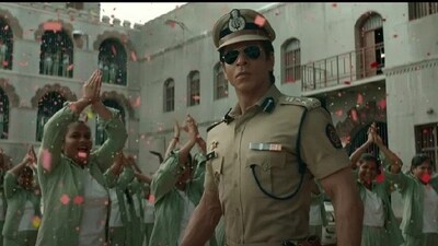 Shah Rukh Khan in a still from Jawan. Shah Rukh Khan in a still from Jawan.