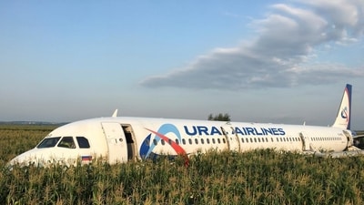 Russian media carried footage of a plane sitting in a field with no visible sign of damage. (File) (Representational Image) (Reuters) Russian media carried footage of a plane sitting in a field with no visible sign of damage. (File) (Representational Image) (Reuters)