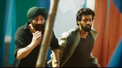 Sunny Deol in a still from Gadar 2. Sunny Deol in a still from Gadar 2.