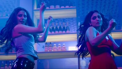 Shehnaaz Gill and Bhumi Pednekar in Haanji song. Shehnaaz Gill and Bhumi Pednekar in Haanji song.