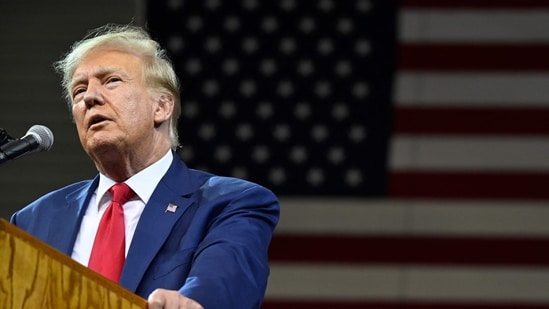Former US president and 2024 Republican Presidential hopeful Donald Trump (AFP)