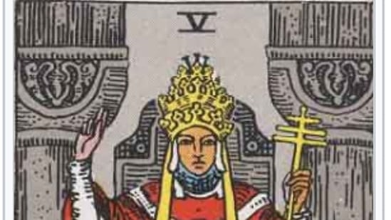 The Hierophant Tarot Card. (Pixabay)