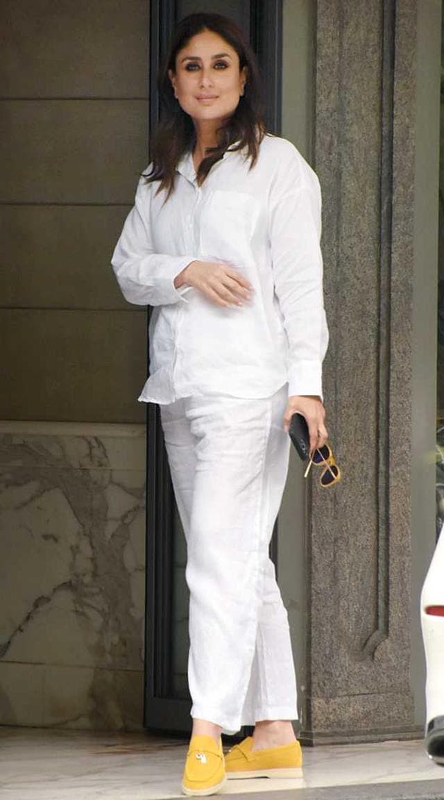 Kareena Kapoor Khan in an all-white co-ord set (Photo: Yogen Shah) Kareena Kapoor Khan in an all-white co-ord set (Photo: Yogen Shah)