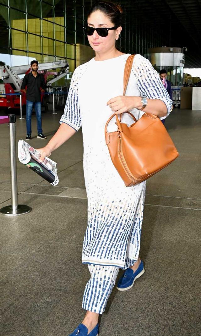 Kareena Kapoor Khan in a linen co-ord set (Photo: Yogen Shah) Kareena Kapoor Khan in a linen co-ord set (Photo: Yogen Shah)