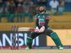 Mushfiqur Rahim reacts after missing a shot during the Asia Cup Mushfiqur Rahim reacts after missing a shot during the Asia Cup
