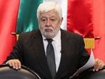 Journalist and UFO researcher Jaime Maussan speaks during a briefing on unidentified flying objects, known as UFOs, at the San Lazaro legislative palace, in Mexico City, Mexico September 12, 2023. REUTERS/Henry Romero