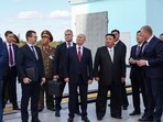 Russia's President Vladimir Putin and North Korea's leader Kim Jong Un visit the Vostochny Сosmodrome in the far eastern Amur region, Russia. (Reuters)