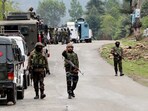 Representational image of troops at an encounter site in J&K.