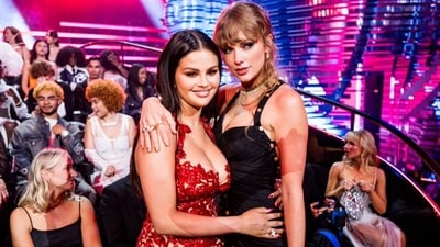 Selena Gomez with Taylor Swift at the 2023 VMAs. Selena Gomez with Taylor Swift at the 2023 VMAs.
