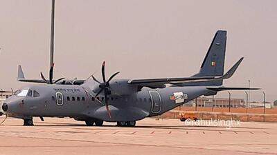 IAF’s first C-295 aircraft at Seville in Spain. (Rahul Singh/ HT file photo) IAF’s first C-295 aircraft at Seville in Spain. (Rahul Singh/ HT file photo)