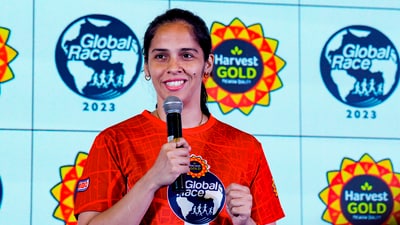 Badminton player Saina Nehwal speaks during a press conference (PTI) Badminton player Saina Nehwal speaks during a press conference (PTI)