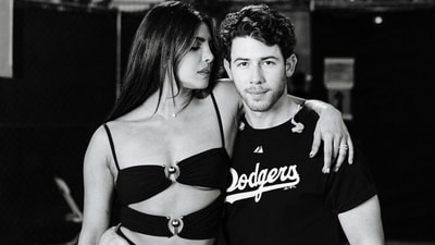 Priyanka Chopra served a bombshell look in a black cut-out dress at Jonas Brothers concert. (Instagram) Priyanka Chopra served a bombshell look in a black cut-out dress at Jonas Brothers concert. (Instagram)