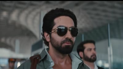 Ayushmann Khurrana in a still from An Action Hero Ayushmann Khurrana in a still from An Action Hero