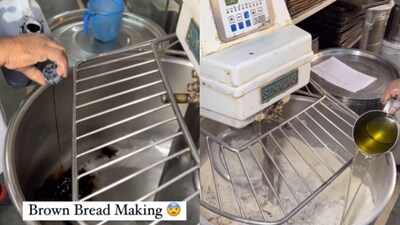 Process through which brown bread is made. (Instagram/@thefoodiehat) Process through which brown bread is made. (Instagram/@thefoodiehat)