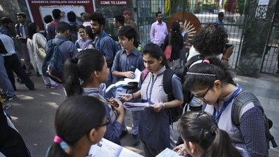 CBSE Board Exam 2024: No collaboration with pvt publisher for additional practice papers of Class 10, 12, board clarifies (Burhaan Kinu/HT PHOTO/For representation)