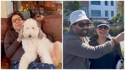 Dharmendra and Sunny Deol are having the best time in US. Dharmendra and Sunny Deol are having the best time in US.
