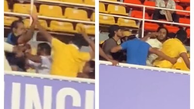 Fans engage in fist-fight after India vs Sri Lanka Asia Cup match Fans engage in fist-fight after India vs Sri Lanka Asia Cup match