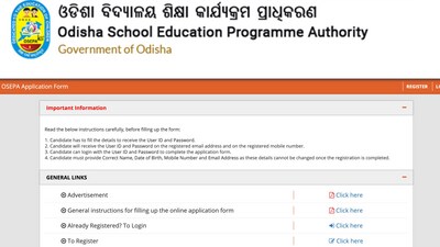 Odisha Jr Teacher recruitment registration begins on osepa.odisha.gov.in, direct link to apply (Screenshot of the registration page) Odisha Jr Teacher recruitment registration begins on osepa.odisha.gov.in, direct link to apply (Screenshot of the registration page)