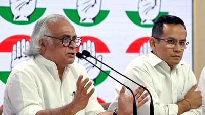 Congress General Secretary In-Charge (Communications) Jairam Ramesh addresses a press conference with Congress MP Gaurav Gogoi at the party headquarters, in New Delhi. (ANI / File Photo) Congress General Secretary In-Charge (Communications) Jairam Ramesh addresses a press conference with Congress MP Gaurav Gogoi at the party headquarters, in New Delhi. (ANI / File Photo)