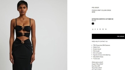 The price of the dress Priyanka Chopra wore to the Jonas Brothers concert. (christopheresber.com) The price of the dress Priyanka Chopra wore to the Jonas Brothers concert. (christopheresber.com)