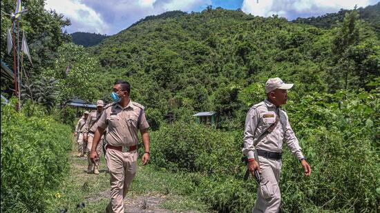 Ongmang Haokip, a sub-inspector in Manipur Police posted at Chingphei, was killed by a bullet to the head around 1.30pm on Wednesday. (AFP)