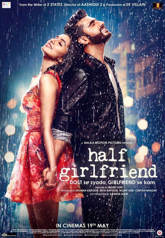 Ishita Moitra is credited with writing the dialogues for Half Girlfriend (Film poster)
