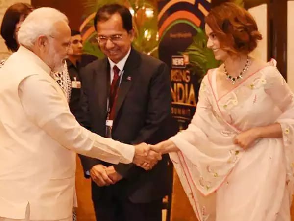 Prime Minister Narendra Modi with Kangana Ranaut at an event in 2018. (File Photo)