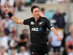 New Zealand's Trent Boult celebrates New Zealand's Trent Boult celebrates
