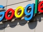 A logo og Google at the European Engineering Center in Zurich, Switzerland.