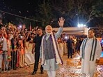 Prime Minister Narendra Modi with BJP national president JP Nadda at the BJP headquarters, in New Delhi. (PTI) Prime Minister Narendra Modi with BJP national president JP Nadda at the BJP headquarters, in New Delhi. (PTI)