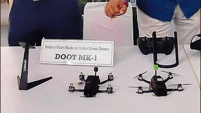 Because of their size, these drones are effective for keeping enemy under surveillance (HT Photo) Because of their size, these drones are effective for keeping enemy under surveillance (HT Photo)