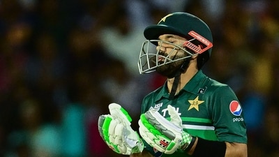 Rizwan eventually finished unbeaten on 86 off 73 balls. (AFP) Rizwan eventually finished unbeaten on 86 off 73 balls. (AFP)