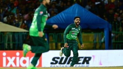 Pakistan got the early wicket of the fast scoring Kusal Perera with a run out. (AFP) Pakistan got the early wicket of the fast scoring Kusal Perera with a run out. (AFP)
