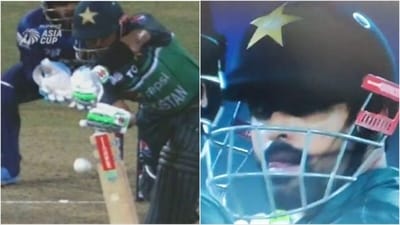 Babar Azam was outfoxed by Dunithh Wellalage during the Asia Cup match (Hotstar) Babar Azam was outfoxed by Dunithh Wellalage during the Asia Cup match (Hotstar)