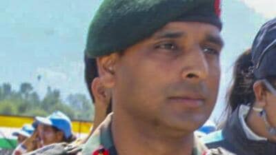 Colonel Manpreet Singh was killed in an encounter with terrorists in Kokernag area of Anantnag district on Wednesday. (PTI) Colonel Manpreet Singh was killed in an encounter with terrorists in Kokernag area of Anantnag district on Wednesday. (PTI)