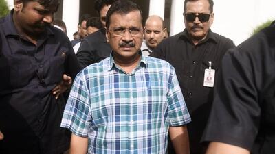 Delhi chief minister Arvind Kejriwal and AAP MP Sanjay Singh were summoned by a judge in Gujarat to face trial in a criminal defamation case (HT File)