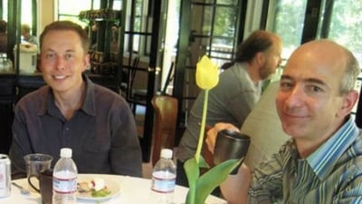 Elon Musk and Jeff Bezos' epic space rivalry, born from shared passion, shaped space exploration, including battles over contracts and patents. (X/TrungTPhan) Elon Musk and Jeff Bezos' epic space rivalry, born from shared passion, shaped space exploration, including battles over contracts and patents. (X/TrungTPhan)