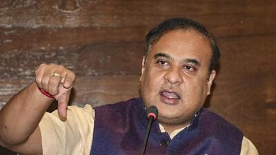 Guwahati: Assam Chief Minister Himanta Biswa Sarma addresses a press conference, in Guwahati, Wednesday, Sept. 6, 2023. (PTI Photo) (PTI09_06_2023_000123B) (PTI)