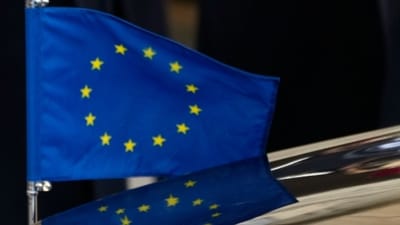 The European flag is seen (AP) The European flag is seen (AP)