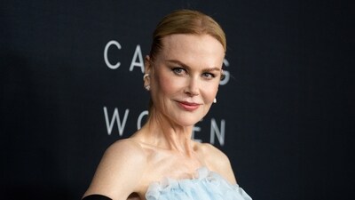 Zoë Kravitz's Big Little Lies co-star Nicole Kidman also graced Kering Foundation’s second annual Caring for Women Dinner in New York. She wore a pale blue gown for the star-studded gala.&nbsp; (REUTERS)