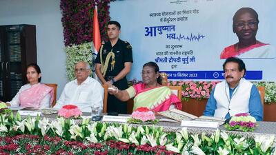 President Droupadi Murmu in Gandhinagar on Wednesday. (ANI Photo) President Droupadi Murmu in Gandhinagar on Wednesday. (ANI Photo)
