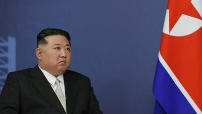 North Korea's leader Kim Jong Un during his meeting with Russian President at the Vostochny Cosmodrome (AFP) North Korea's leader Kim Jong Un during his meeting with Russian President at the Vostochny Cosmodrome (AFP)