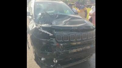 The two-wheelers were hit by an SUV car (HT PHOTO)