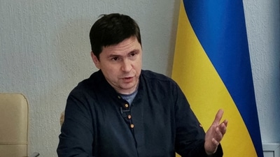 Mykhailo Podolyak, a political adviser to Ukraine's President Volodymyr Zelenskiy. (Reuters/File)